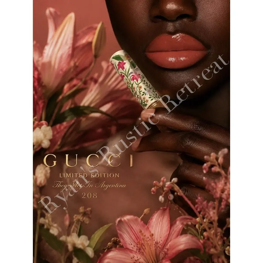 Gucci Rouge de Beauté Brillant 208 They Met In Argentina Limited Ed. Lipstick